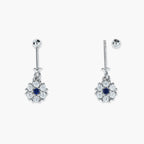MAJESTIC BLUE SAPPHIRE ORB EARRINGS