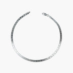 ANTI-TARNISH PURE SILVER FLAT LINK ANKLET
