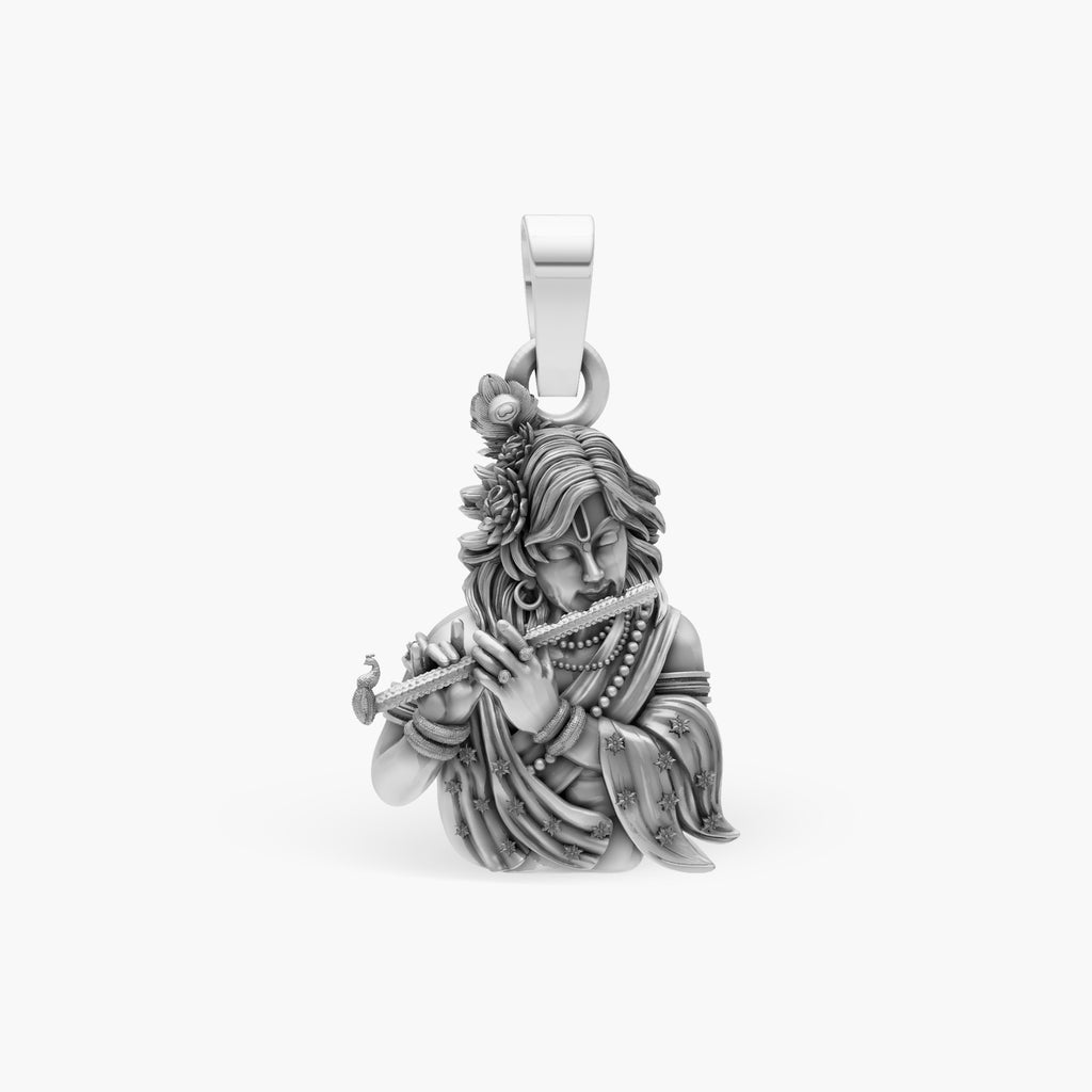 LORD KRISHNA MURLI MANOHAR 3D BUST PENDANT