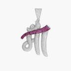 MAA माँ PINK RUBY DIAMOND MOTHER LOVE PENDANT