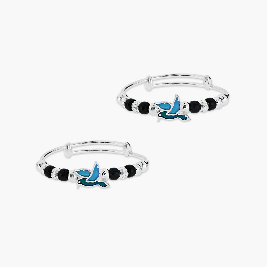 THE LITTLE SONGBIRD BLUE KID'S BRACELETS