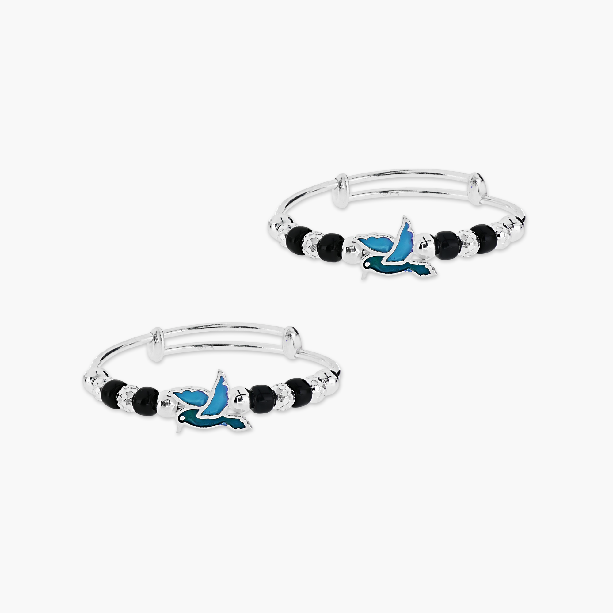 THE LITTLE SONGBIRD BLUE KID'S BRACELETS