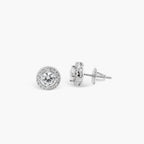 ETERNAL ORBIT HALO SOLITAIRE STUDS