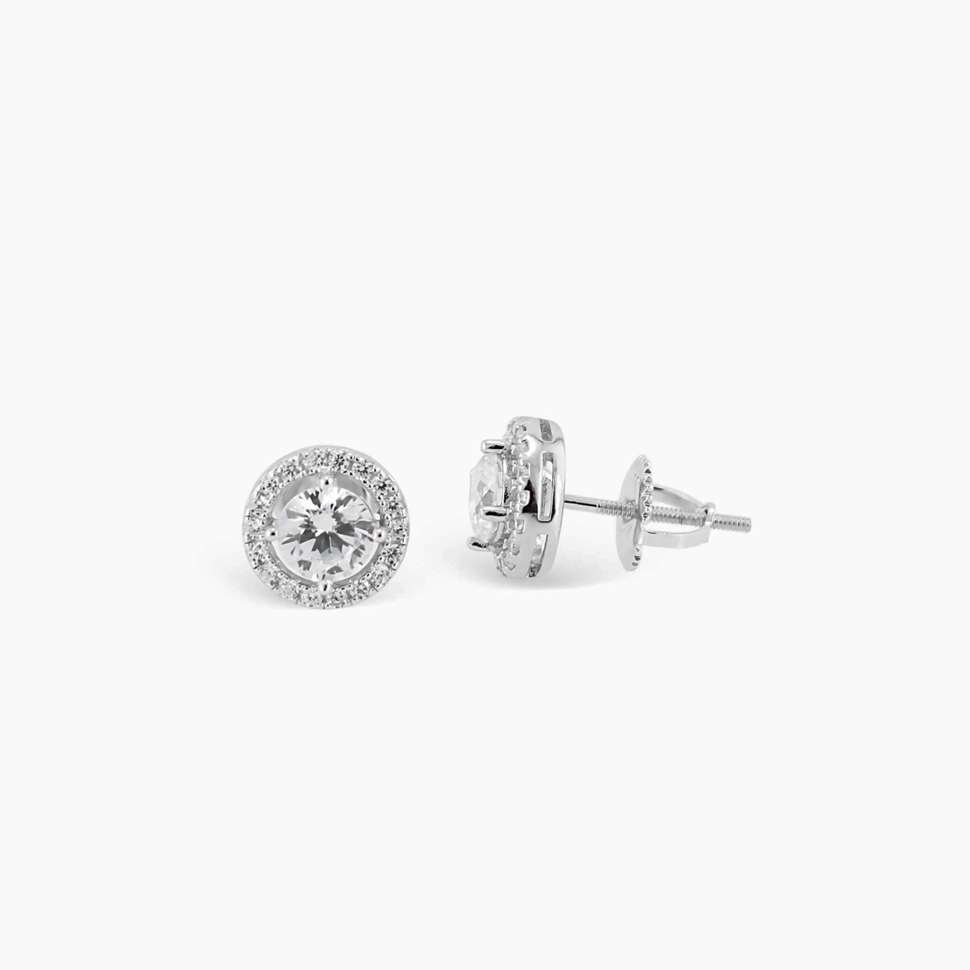 ETERNAL ORBIT HALO SOLITAIRE STUDS