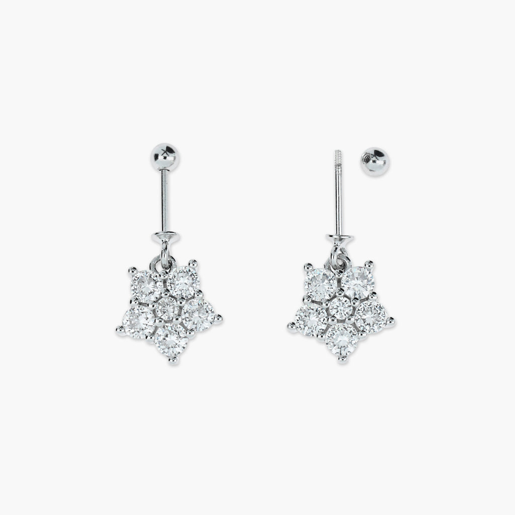 SPARKLING NEBULA STAR DANGLERS EARRINGS