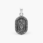 LORD SHIVA ADIYOGI OVAL FLORAL PENDANT
