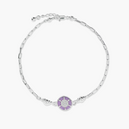 LAVENDER CELESTIAL CIRCLE LINK ANKLET