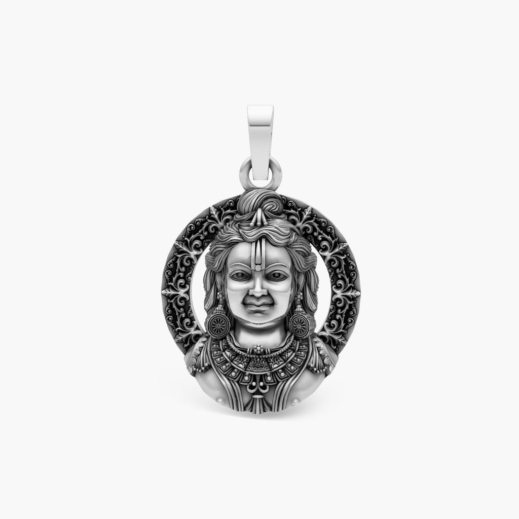 SHRINATHJI NATHDWARA CIRCULAR MEDALLION PENDANT