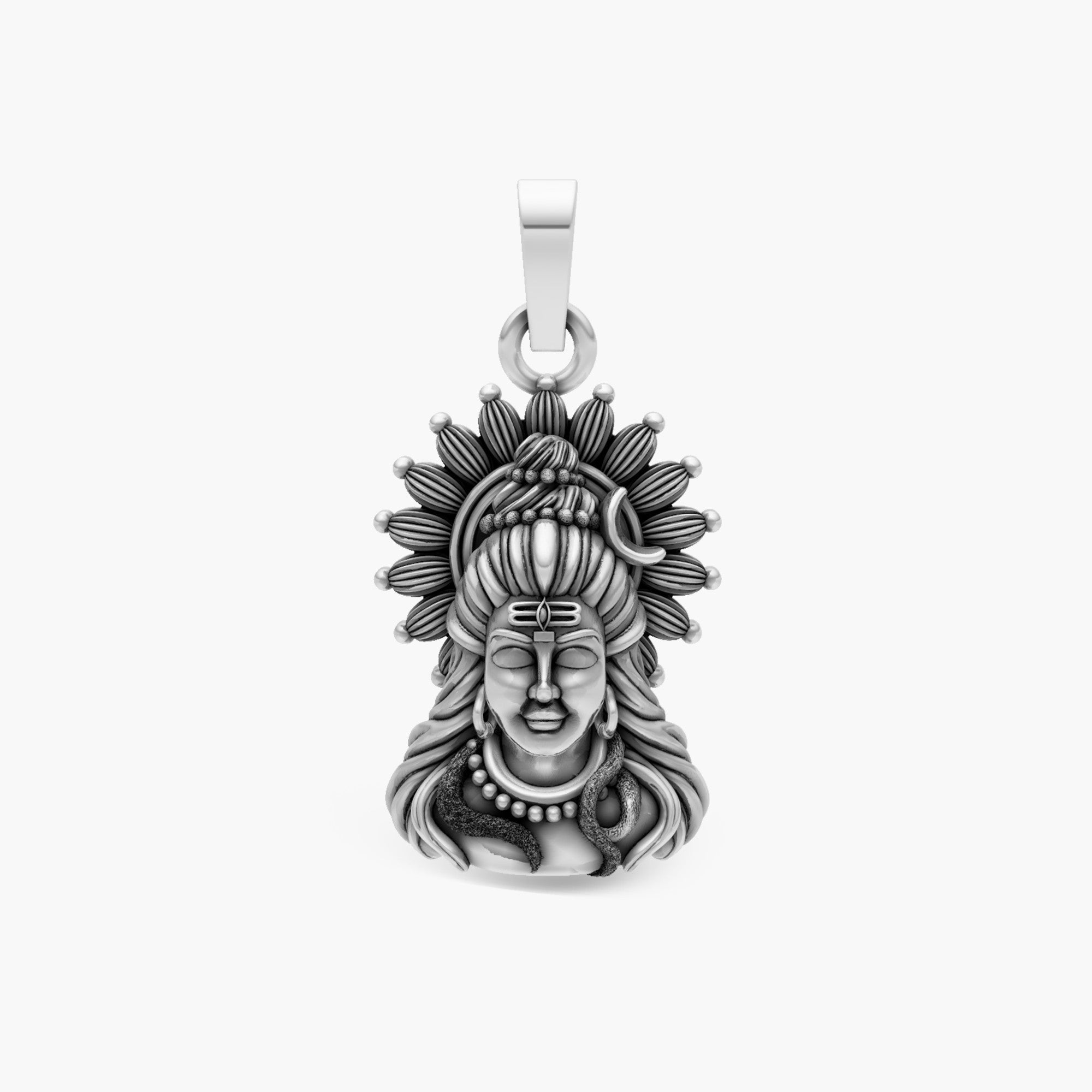 LORD SHIVA ADIYOGI RADIANT HALO 3D PENDANT