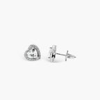 ARTISAN REGAL HEART SOLITAIRE STUDS