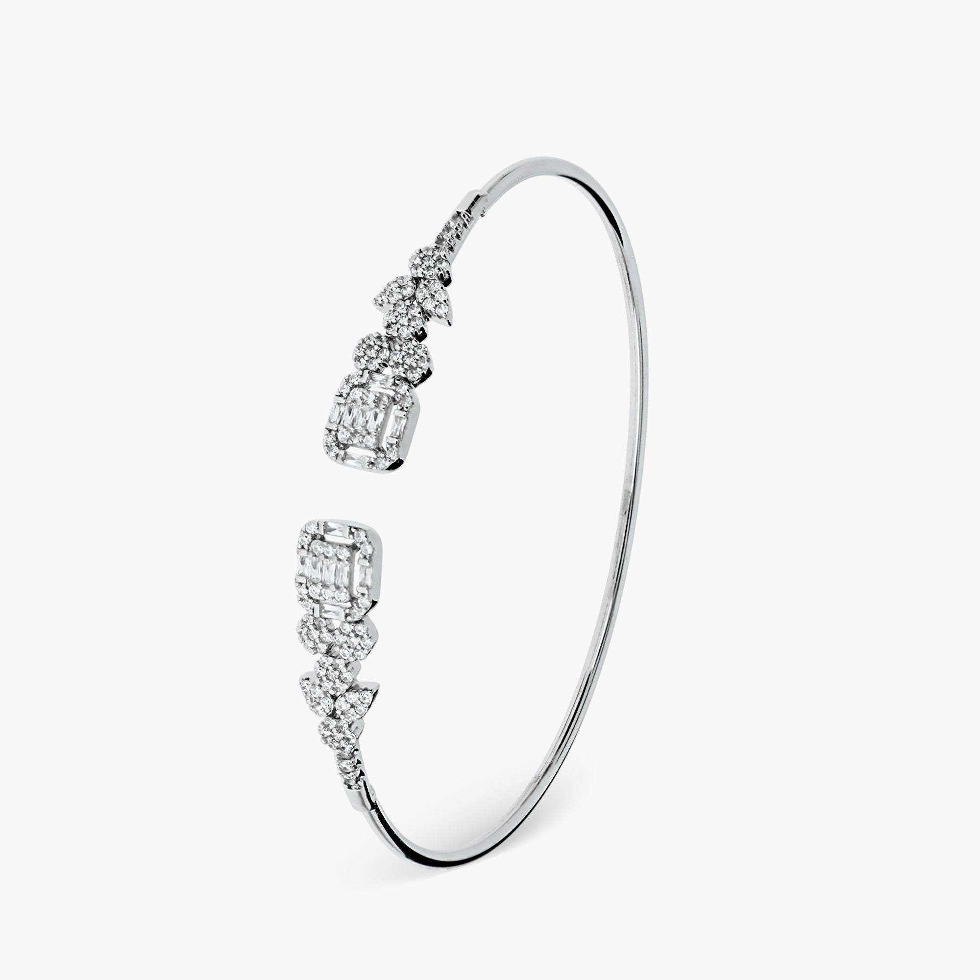 EMERALD CUT ASCENT CUFF BRACELET