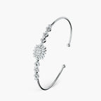 CZ RADIANT DAHLIA CUFF BRACELET
