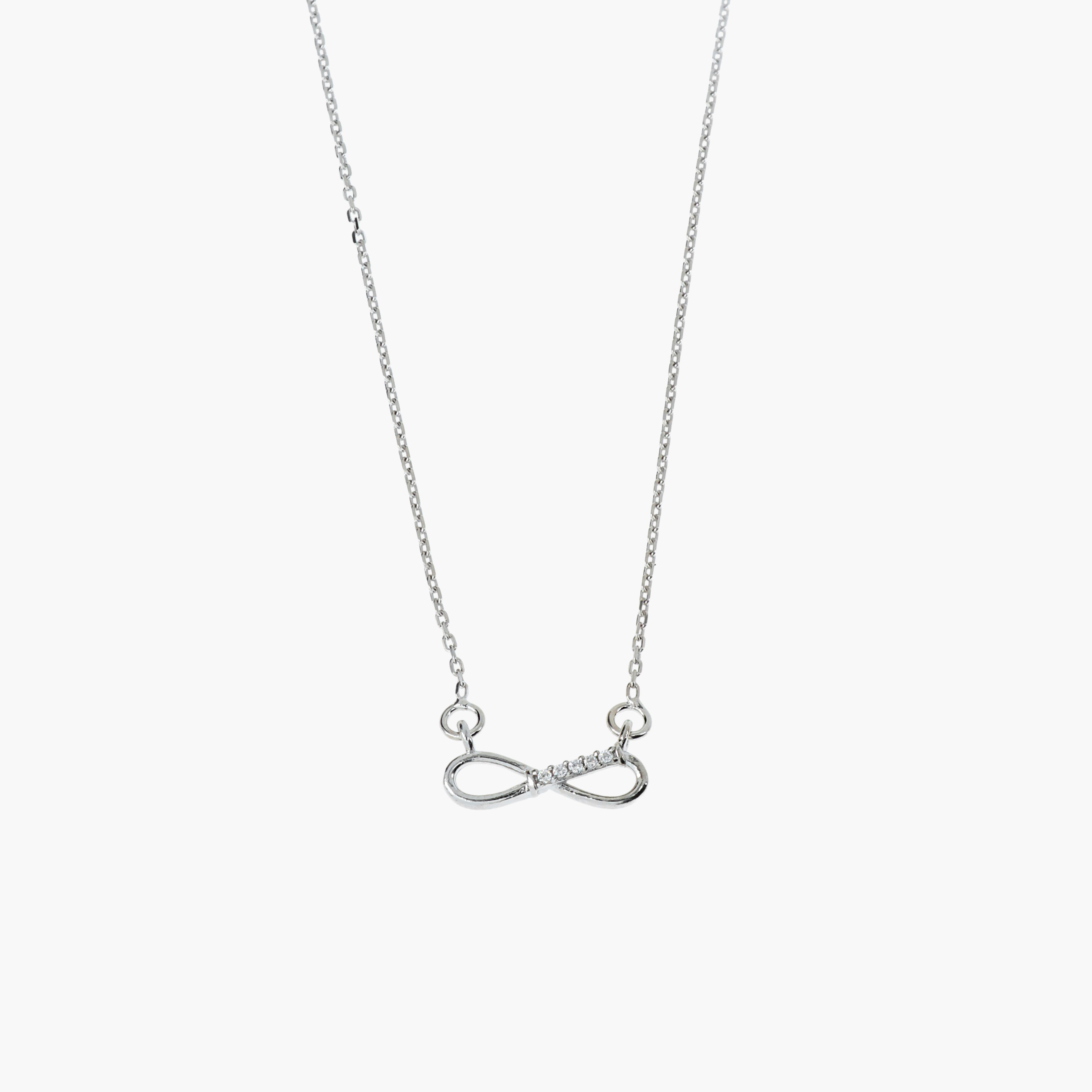 SCULPTED INFINITY DAINTY  NECKLACE