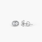 ELITE PAVÉ-SET OVAL CRYSTAL EARRINGS