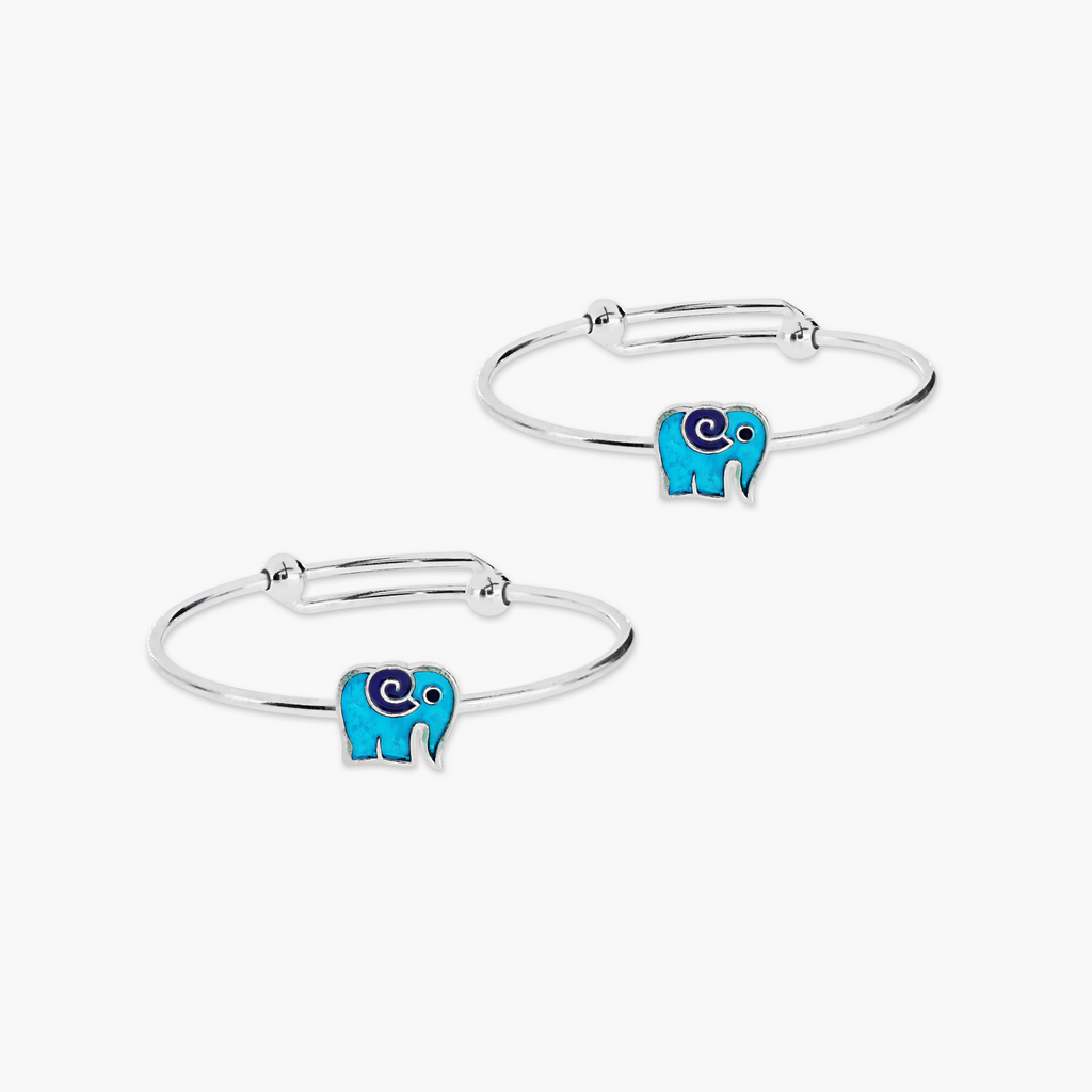 AZURE ELEPHANT ADJUSTABLE BABY BRACELETS