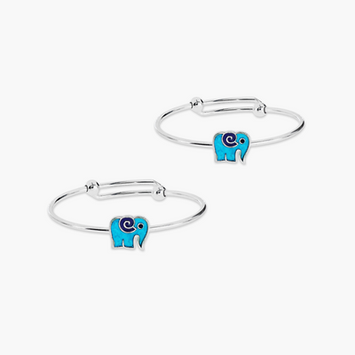 AZURE ELEPHANT ADJUSTABLE BABY BRACELETS