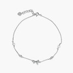 ARTISAN DAINTY KNOTTED PEARL TALISMAN ANKLET