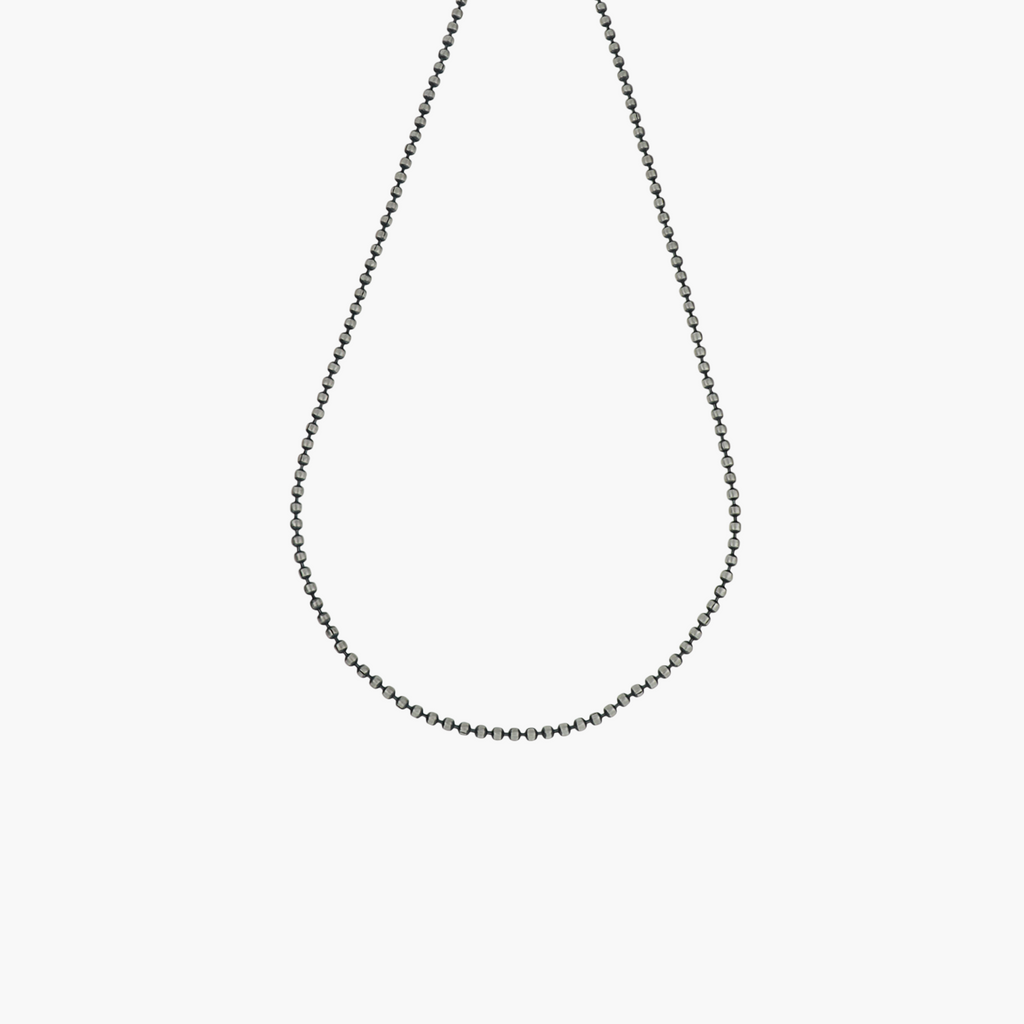 925 SILVER STREAMLINED POLISHED BALL CHAIN