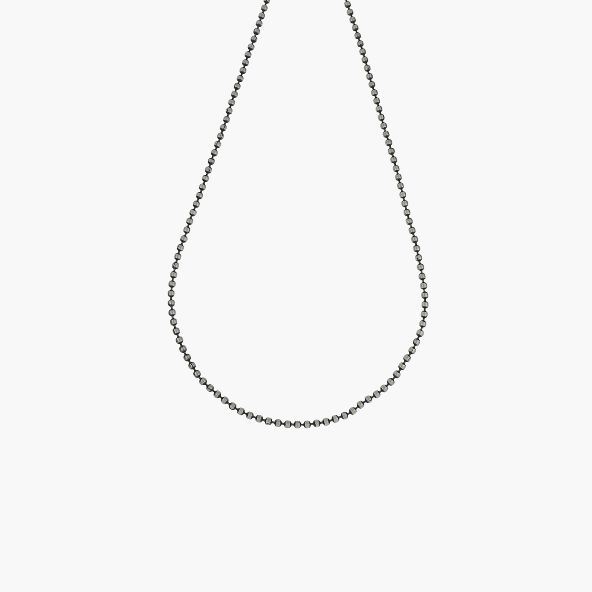 925 SILVER STREAMLINED POLISHED BALL CHAIN