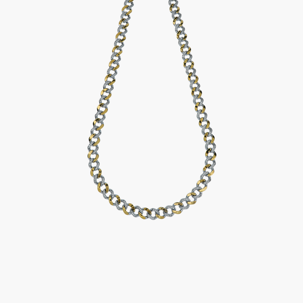 PAVÉ ZIRCON ARCHITECTURAL MEN CHAIN
