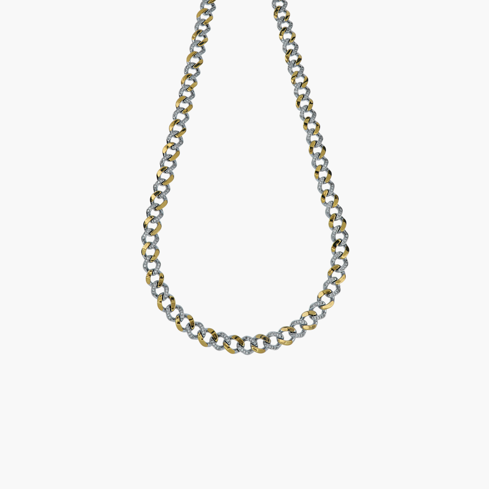 PAVÉ ZIRCON ARCHITECTURAL MEN CHAIN