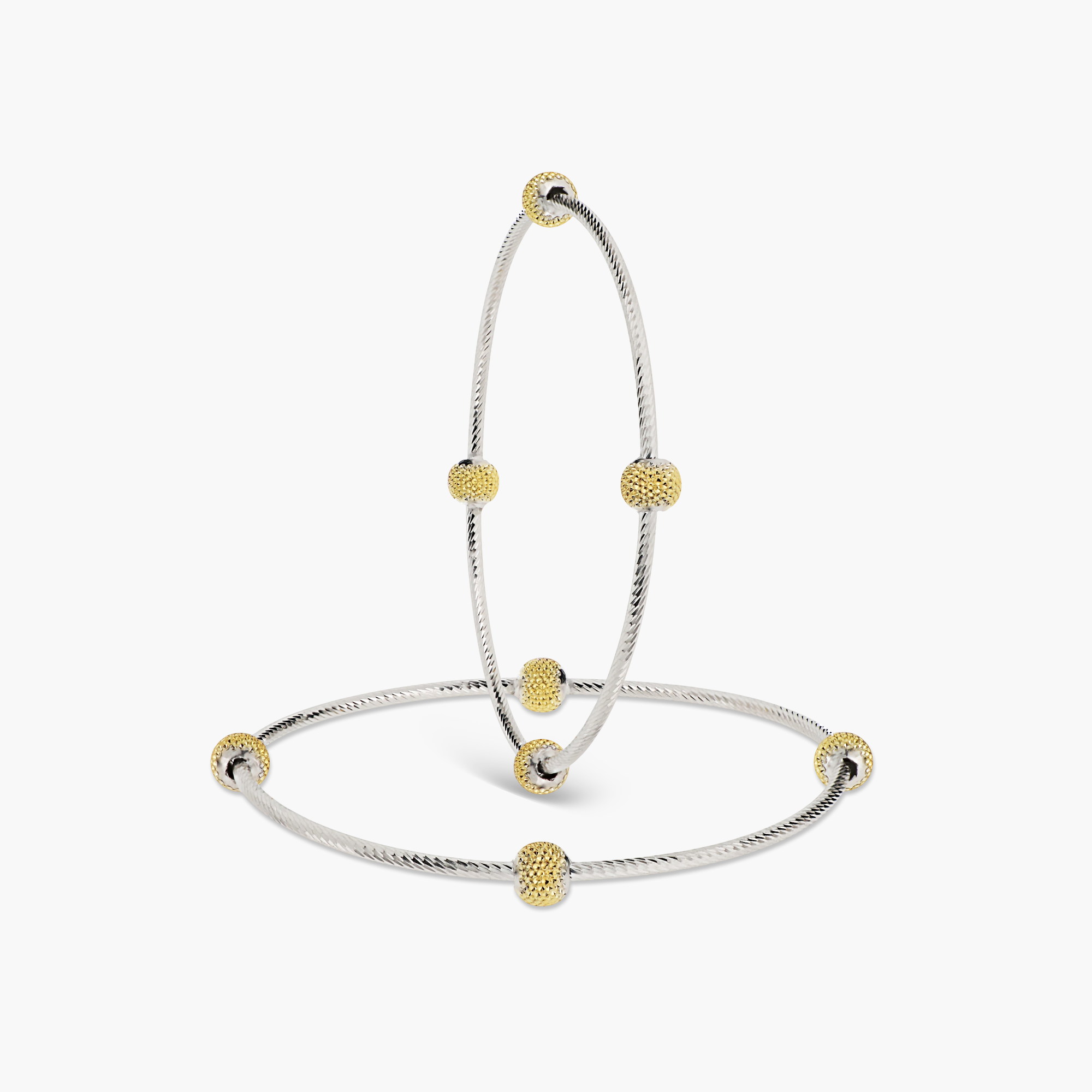 ELITE DUAL-TONE STATIONED BANGLES