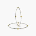 VANGUARD DUAL-TONE STATIONED BEAD BANGLES