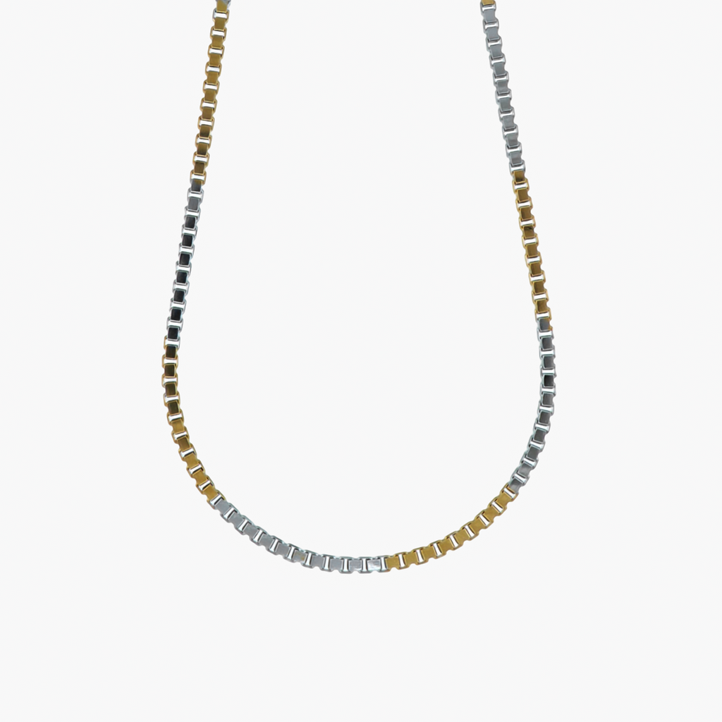 ARTHAV-GLOW SIGNATURE DUAL-METAL CUBAN MEN CHEIN