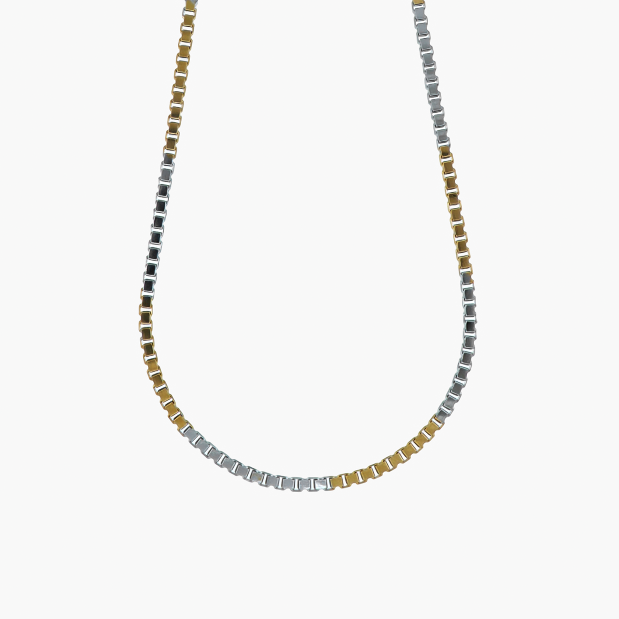 ARTHAV-GLOW SIGNATURE DUAL-METAL CUBAN MEN CHEIN