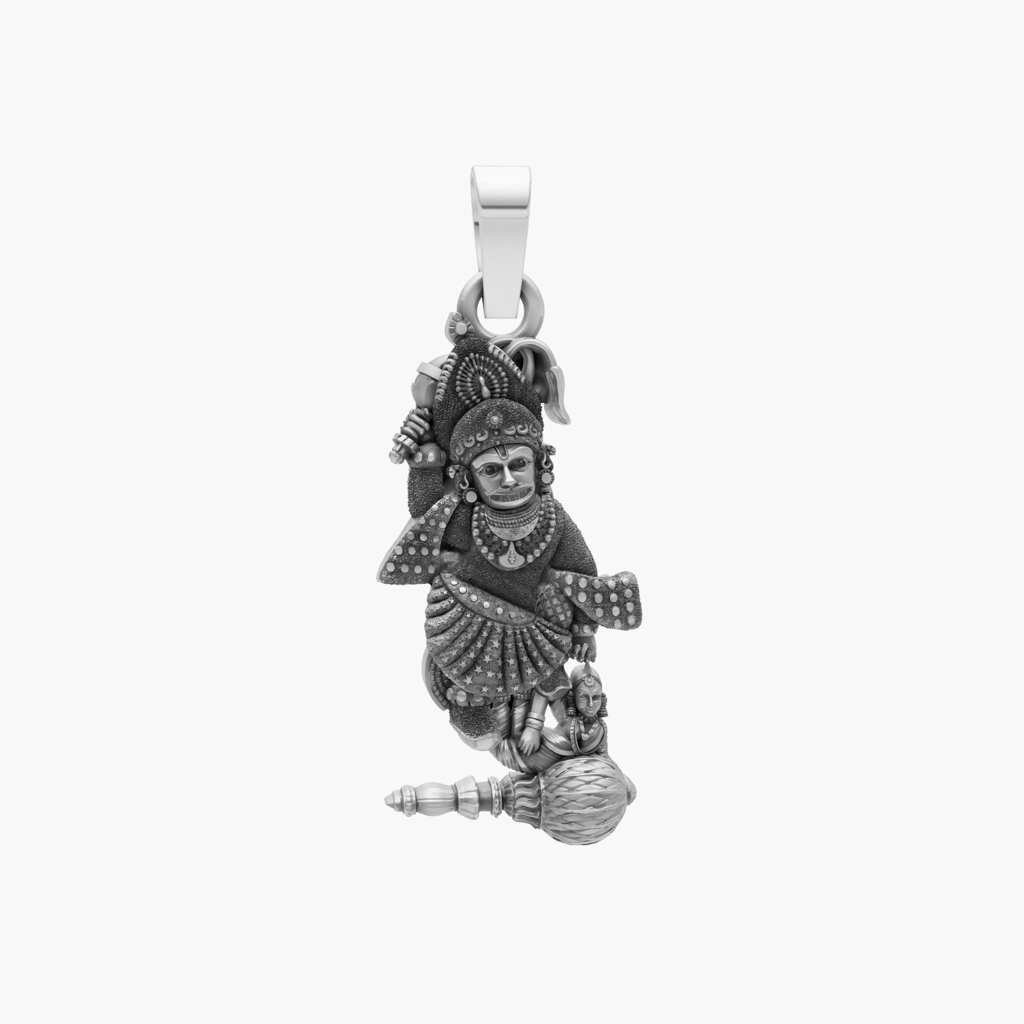 LORD HANUMAN 3D GADA IDOL PENDANT