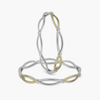 DUAL-TONE INFINITY LINK BANGLES