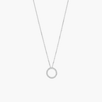PAVÉ ZIRCONIA ETERNAL CIRCLE NECKLACE