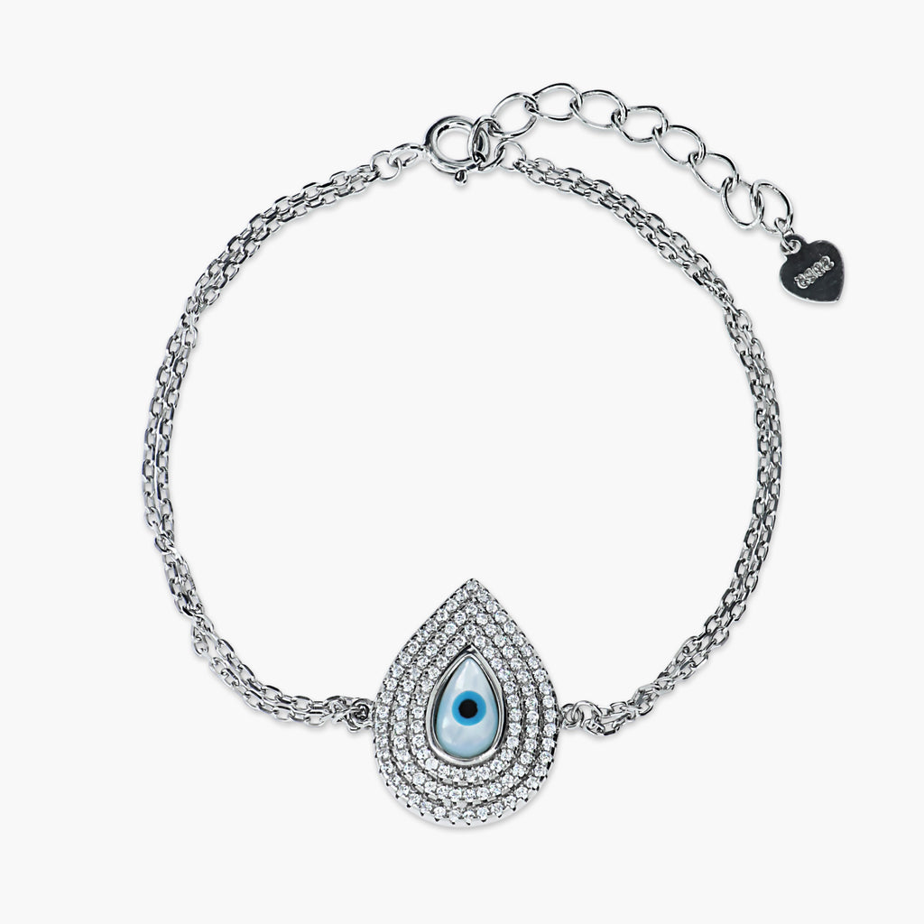 SPARKLING EVIL EYE PENDANT WOMEN BRACELETS