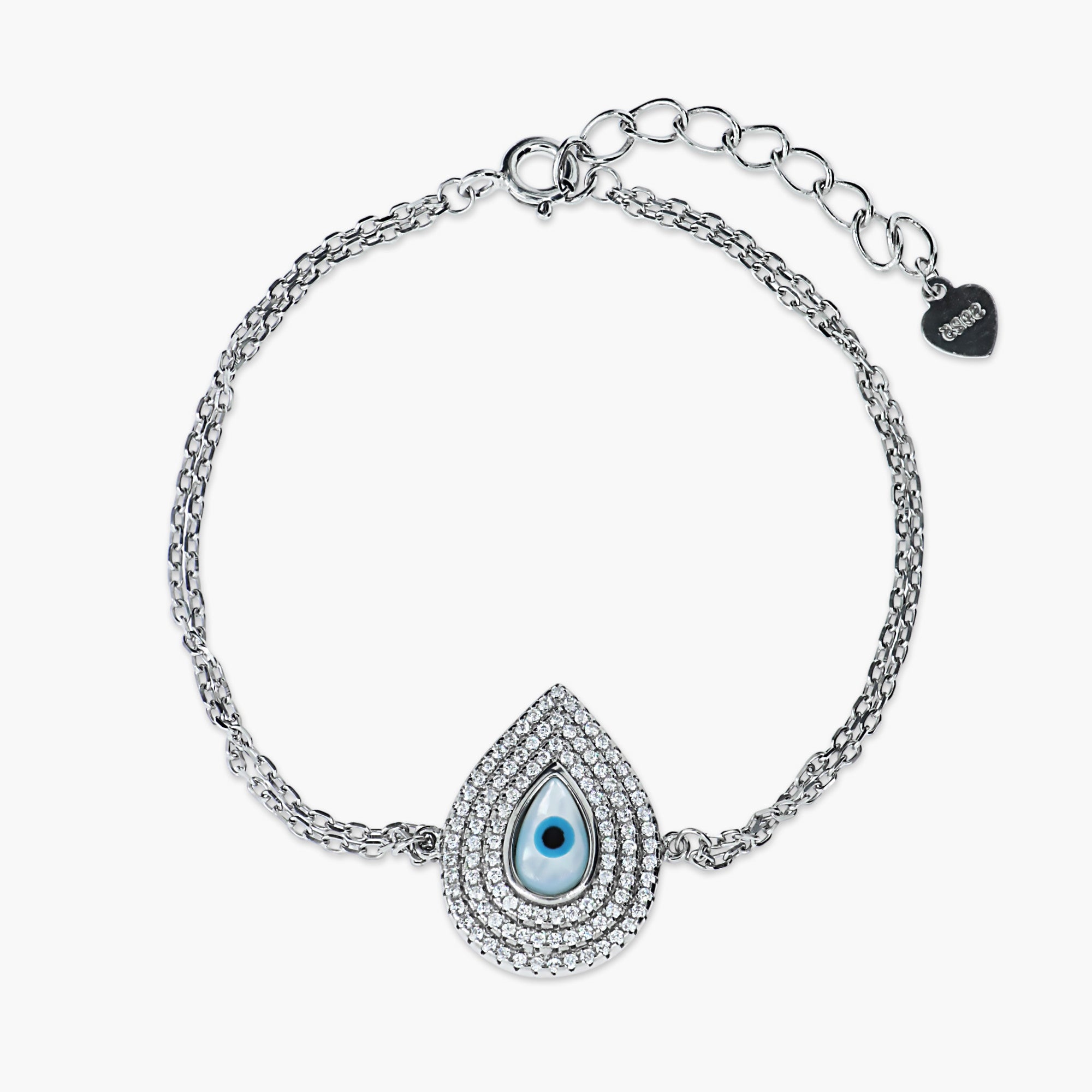 SPARKLING EVIL EYE PENDANT WOMEN BRACELETS