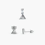 TRILLIAN RADIANCE DUAL-TONE SOLITAIRE SET