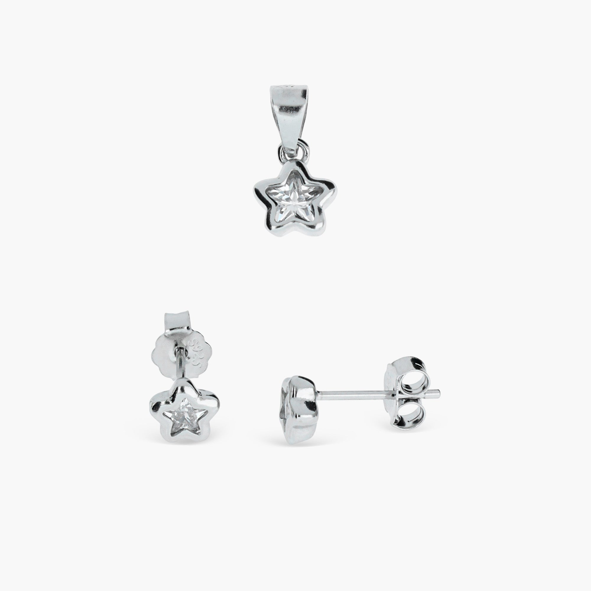 PRISTINE OVAL DUAL-TONE SOLITAIRE SET