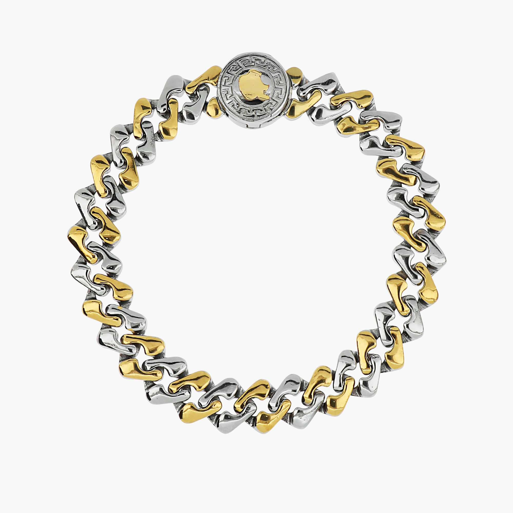 MEDUSA RIPPLE DUAL-TONE BRACELET