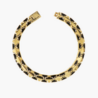 QUATREFOIL ENAMEL LINK BRACELET FOR MEN