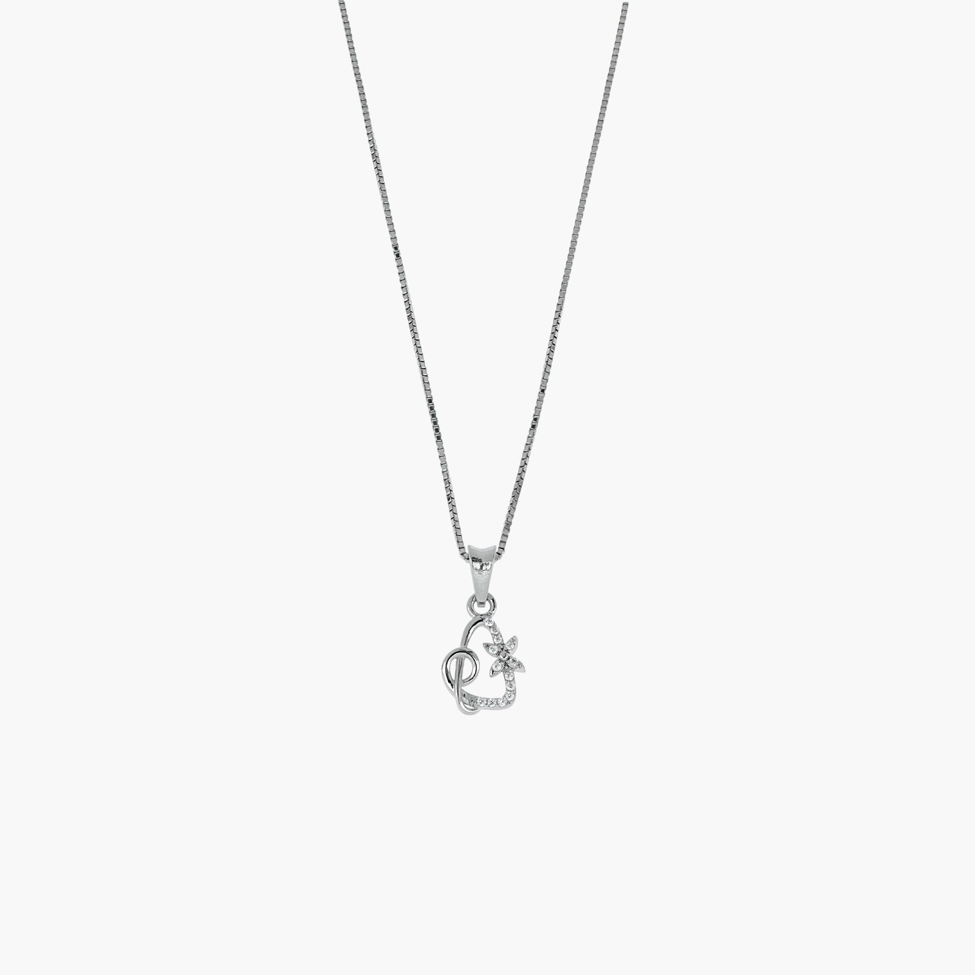 925 STERLING PETITE FLORAL PENDANT