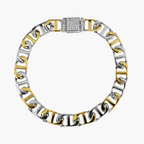 DIAMOND-PAVED ANCHOR MENS BRACELET