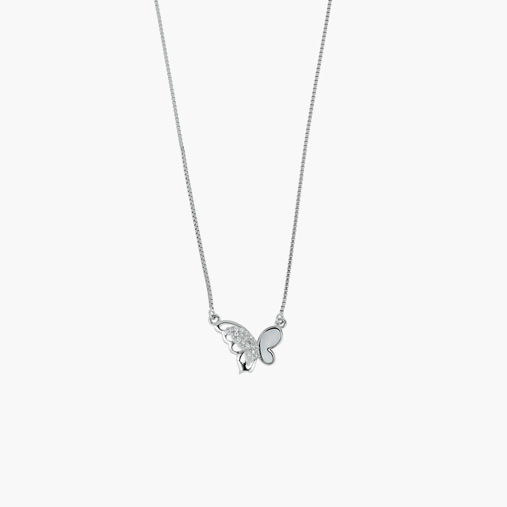 FLUTTERING BUTTERFLY SILVER CHARM