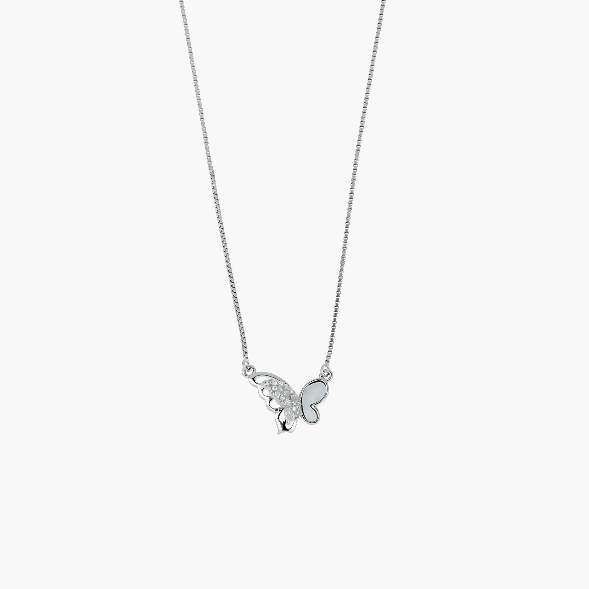 FLUTTERING BUTTERFLY SILVER CHARM