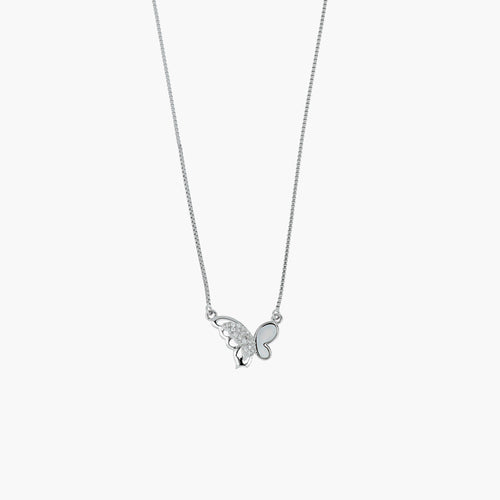 FLUTTERING BUTTERFLY SILVER CHARM