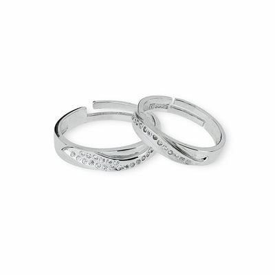 RADIANT WAVE COUPLE RINGS