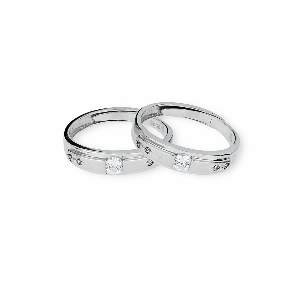 RADIANT SOLITAIRE COUPLE RINGS