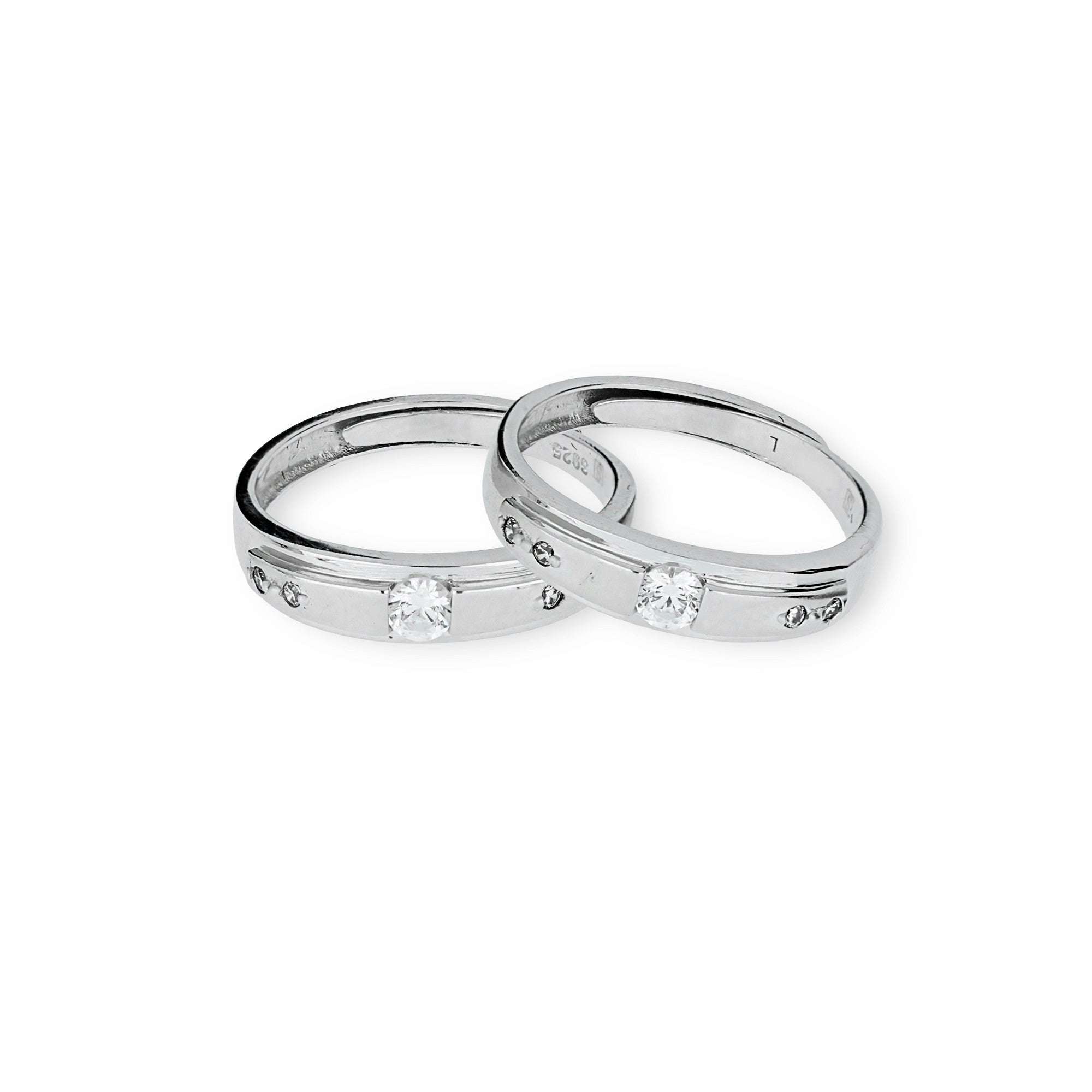 RADIANT SOLITAIRE COUPLE RINGS